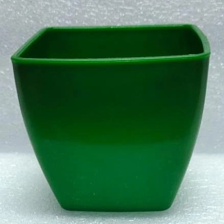 PVC Vase Sqr Big Top 10cm Height 10cm Bottom 8cm